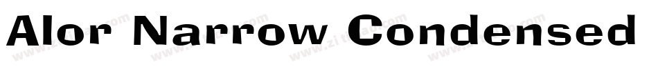 Alor Narrow Condensed Italic字体转换